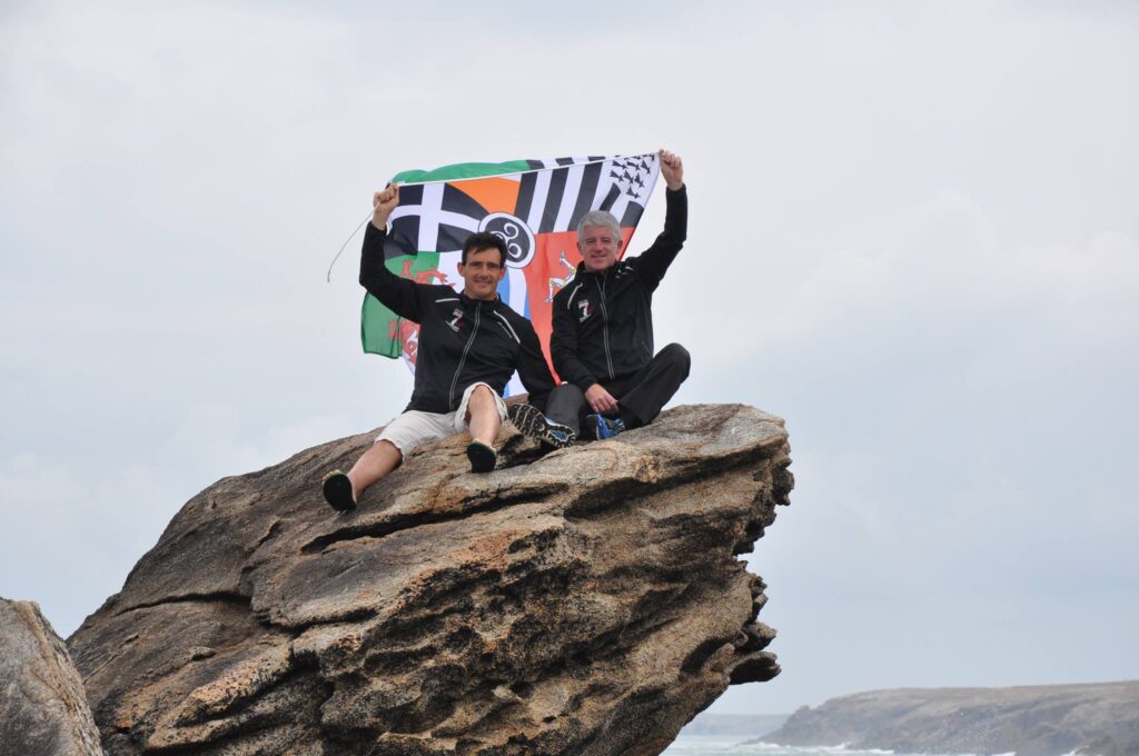 Stephane Delourme and Peter McGahan who are running the Celtic 7 Marathon Challenge